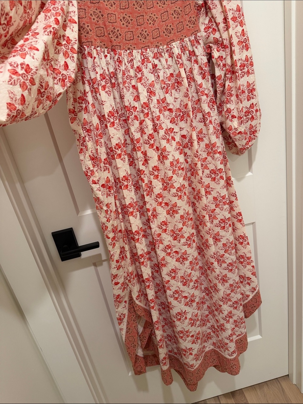 Free People Cream & Rust Floral Boho Maxi Dress - Picture 6 of 6